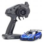 Kyosho MINI-Z RWD Series Ready Set Chevrolet Corvette ZR1 Elkhart Lake Blue Metallic (with LED) 32334BL