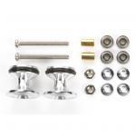 Tamiya Mini 4WD - Double Aluminium Rollers - with Rubber Rings - 13-12mm