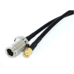 N Female Bulkhead to RP-SMA Male Coaxial Cable - 50cm