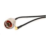N Male to MMCX Male RA Coaxial Cable - 20cm