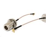 RF Elements Coaxial Cable - 10cm N Female Bulkhead to MMCX Male RA