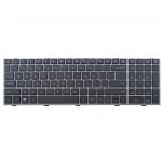 HP Probook 4540S, 4545S US Non-backlit Keyboard (with Sliver Frame) PN: 702237-001, 676504-001, 701485-001, 9Z.N6MSW.101, NSK-CC1SW01