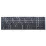 HP Probook 4540S, 4545S US Non-backlit Keyboard (with Sliver Frame) PN: 702237-001, 676504-001, 701485-001, 9Z.N6MSW.101, NSK-CC1SW01