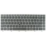 HP EliteBook 735 G5 735 G6 830 G5 830 G6, US Backlit Keyboard with Pointer (with Sliver Frame), PN: L07666-001 L13697-001 L15500-001