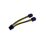 PCIe 6-Pin to 8-Pin (6+2) Power Cable - 10cm for video Card Power