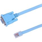 Cisco Console Cable 9-pin DB9 Female Serial RS232 Port to RJ45 Male Cat5 Ethernet LAN Rollover Console Cable 1.8m (Blue)(OEM Package)