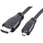 Raspberry Pi Official 1M Black Cable Micro-HDMI to Standard HDMI (type A) for Raspberry Pi 4 Model B