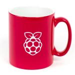 Raspberry Pi Official Merchandise SC0455 Red Ceramic Mug with RPI Logo, 330ml Capacity, Dishwasher Safe