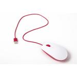 Raspberry Pi SC0165 Wired USB Mouse Official Red / White Support Linux & Windows