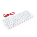 Raspberry Pi SC0167 US Layout Official Red / White Keyboard and Hub