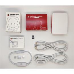 Raspberry Pi 4 Model B 8GB Dual Monitors Starter Kit Pack White Case Edition with Cooling Fan & Heatsinks, 32GB OS Card,