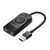 UGREEN CM129 Audio Sound Card Adapter USB 2.0 wiith Voice Control & Mute Button - Driver Free Adapter For Laptop PC UGREEN CM129 Audio Sound Card Adapter USB 2.0 wiith Voice Control & Mute Button - Driver Free Adapter For Laptop PC