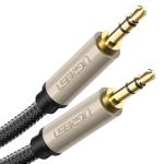 UGREEN 40781 3.5mm Mini Plug TRS Male to Male Silver-Plated Stereo AUX Cable Car AUX In Cable, 2M Supports Devices like Headphone Headset Upgrade Audio Cable, Car, Soundbox, Speakers, Phone, Laptop, Ipad, etc,.