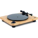 MARLEY Stir It Up Lux EM-JT010-SB Premium Wireless Turntable - Vinyl record player with built-in pre-amp, luxurious Bamboo + Glass finish, Audio-Technica AT-95E cartridge, Bluetooth 5.3 + RCA + 3.5mm connectivity