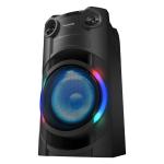 Panasonic SC-TMAX20 300W Wireless Portable Party Speaker - AIRQUAKE BASS, Multicolour LED Lighting - Bluetooth 5.0 + USB + FM Radio + 3.5mm Aux + 2x Microphone inputs, up to 10 hours battery power