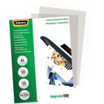 Fellowes 5351111 Laminating Pouches A4 Gloss 100 Micron Pack 100