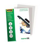 Fellowes 5351205 Laminating Pouches A3 Gloss 100 Micron Pack 100