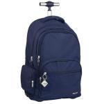 Milan 1918 Series 6-Zip 25L Wheeled Backpack - Navy Blue