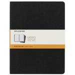 Moleskine QP321 Cahier Journals XL Black Ruled Pack 3