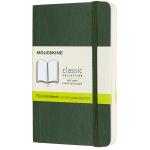 Moleskine QP613K15 Notebook Pocket Myrtle Green Soft Cover Plain