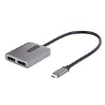 StarTech.com 2-Port USB-C to DisplayPort MST Hub 4K
