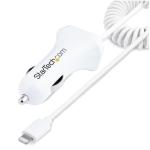 StarTech.com USBLT2PCARW2 Lightning Car Charger w/ Cable 2 Ports
