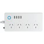 Brilliant Smart Smart WiFi Powerboard with USB Chargers, 1.4m cable length, Access and manage your home electronics, appliances or devices from anywhere