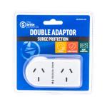 The Brute Power Co Double Adapter - Flat Right - Surge Protection