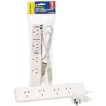 Jackson PT2929S 4 way Protected Power Board 2 ports are double spaced. 1m power cord Energy Absorbtion Rating 175J