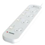 Sansai PAD-421SW 4 Outlet Surge Powerboard with Surge Protected & Individual Switches AU / NZ