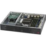 Supermicro E300-8D Barebone Intel Xeon D-1518, 4 DIMM, 1x 2.5" fixed drive bay, 1x M.2 PCI-E, 2x 10G SFP+, 6x GbE LAN, DC PSU