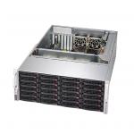 Supermicro 640P-E1CR24H Barebone, 4U, 2x LGA4189, 16 DIMM, 24x 3.5" Hot-Swap SAS/SATA + 2x 2.5" Rear Hot-Swap SATA, Broadcom 3908 HW RAID, 2x 10G RJ-45, 1x M.2 2280/22110,  2x 1200W Redundant Power Supplies