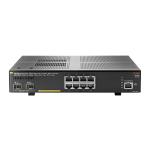 HPE 2930F 8G PoE+ 2SFP+ L3 Managed Ethernet Switch, 8 Port GbE PoE+ (125W Total Budget), 2 Port 10G SFP+, Lifetime Warranty