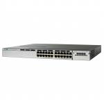 Cisco Catalyst WS-C3850-24P-S, 24-Port Gigabit Stackable IP Base Layer 3 Managed Unified Access PoE Switch with 24x PoE+ (Max 435W with 1x 715W PSU), 1 Network module slot