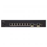 Cisco 350 Series SF352-08P L3 Managed Switch, PoE+, 8 Ports 10/100 (8 Ports PoE+, Max 62W), 2 Ports GbE Combo RJ-45 or SFP, Limited Lifetime Warranty