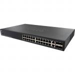 Cisco 550 Series SF550X-24P Stackable L3 Managed Switch, PoE+, 24 Ports 10/100 (24 Ports PoE+, Max 195W), 2 Ports 10G RJ-45, 2 Ports Combo 10G RJ-45 or SFP+, Limited Lifetime Warranty