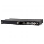 Cisco 550 Series SG550X-24 Stackable L3 Managed Switch, 24 Ports GbE, 2 Ports SFP+, 2 Ports Combo 10G RJ-45 or SFP+, Limited Lifetime Warranty