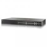 Cisco 500 Series SG500-28P Stackable L3 Managed Switch, PoE+, 24 Ports GbE (24 Ports PoE+, Max 180W), 2 Ports Combo GbE RJ-45 or SFP, 2 Ports 1G/5G SFP, Limited Lifetime Warranty