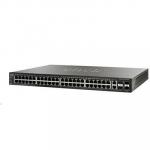 Cisco 500 Series SG500-52P Stackable L3 Managed Switch, PoE+, 48 Ports GbE (48 Ports PoE+, Max 375W), 2 Ports Combo RJ-45 or SFP, 2 Ports 1G/5G SFP, Limited Lifetime Warranty