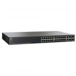 Cisco 500 Series SF500-24 Stackable L3 Managed Switch, 24 Ports 10/100, 2 Ports Combo GbE RJ-45 or SFP, 2 Ports 1G/5G SFP, Limited Lifetime Warranty
