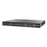 Cisco 300 Series SF300-48PP L3 Managed Switch, PoE+, 48 Ports 10/100 (48 Ports PoE+, Max 375W), 2 Ports SFP, 2 Ports GbE Combo RJ-45 or SFP, Limited Lifetime Warranty
