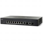 Cisco 300 Series SF302-08PP L3 Managed Switch, PoE+, 8 Ports 10/100 (8 Ports PoE+, Max 62W), 2 Ports GbE Combo RJ-45 or SFP, Limited Lifetime Warranty