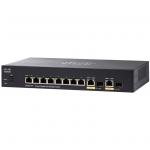 Cisco 350 Series SG350-10 L3 Managed Switch, 8 Ports GbE, 2 Ports GbE Combo RJ-45 or SFP, Limited Lifetime Warranty
