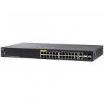 Cisco 350 Series SG350-28MP L3 Managed Switch, 24 Ports GbE (24 Ports PoE+, Max 382W), 2 Ports SFP, 2 Ports GbE Combo RJ-45 or SFP, Limited Lifetime Warranty