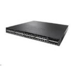 Cisco Catalyst WS-C3650-48PS-S, 48-Port Gigabit Stackable IP Base Layer 3 Managed Unified Access Switch with 48x PoE+ (Max 390W with 1x 640W PSU), 4x 1G SFP Uplinks