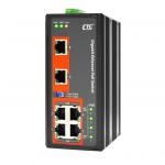 CTC Union Unmanaged 6-port          10/100/1000T GE switch with 4xPoE+ ports, (120W, 24V Booster), minus 10 C to 60  C