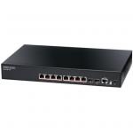 Edgecore 8 x GE PoE+ + 2 GE SFP     Web Smart Pro Switch, PoE Budget max.125W, 1 RJ45 Console port, Fanless design