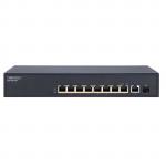 EDGECORE ECS1020-10P  10 Port (1 SFP & 8 PoE)    Gigabit Unmanaged PoE Switch. Power Budget: 140W. Jumbo Frame and Auto MDI/MDIX. Includes  Rackmounting Ears