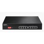 Edimax 8-Port Fast Ethernet Switch  with 8 PoE+ Ports(150W) 802.3at.  Plug & play.