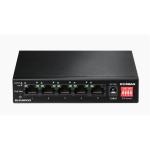 Edimax ES-5104PHV2 5-Port Fast Ethernet Switch  with 4 PoE+ ports (71.5W) 802.3at. Plug & play. PoE auto detect.